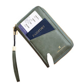 Carteira de Tiracolo RFID com Fecho Duplo