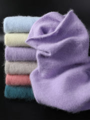 Pull Mulher Outono/Inverno – 100% Cachemire Mink Gola Alta