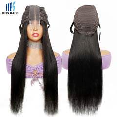 Peruca Brasileira KissHair 2x6 250% Densidade – Cabelo Humano Liso