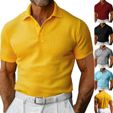 Camisa Polo Masculina – Malha Waffle, Verão