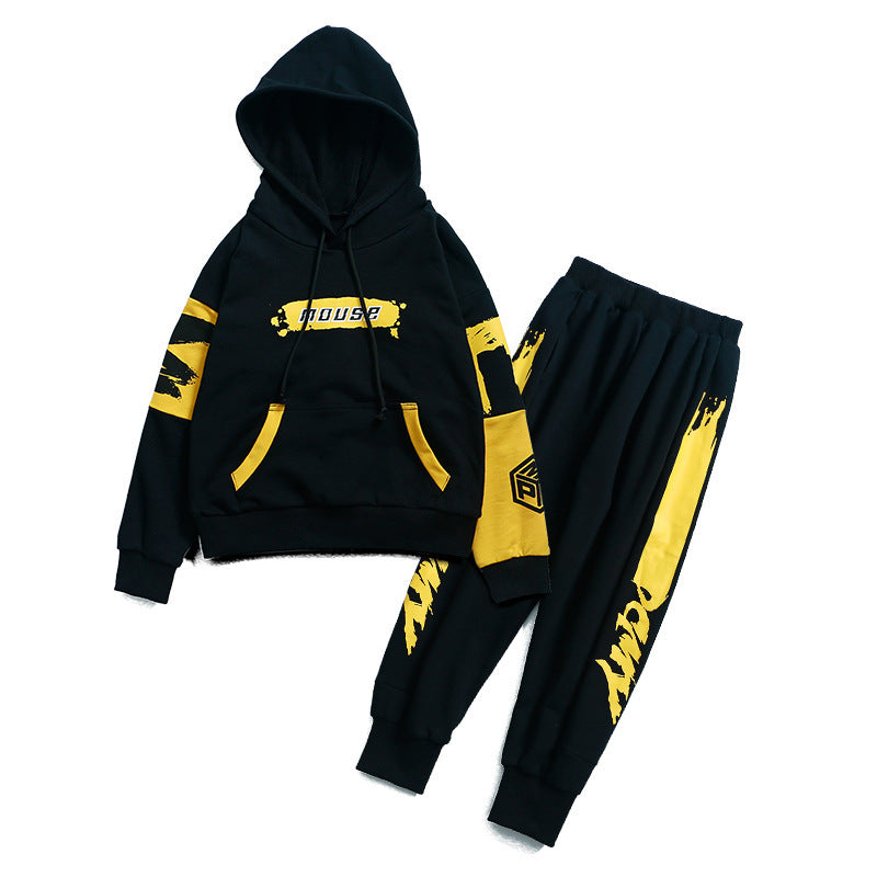 Conjunto esportivo com capuz para menino – estilo casual e funcional