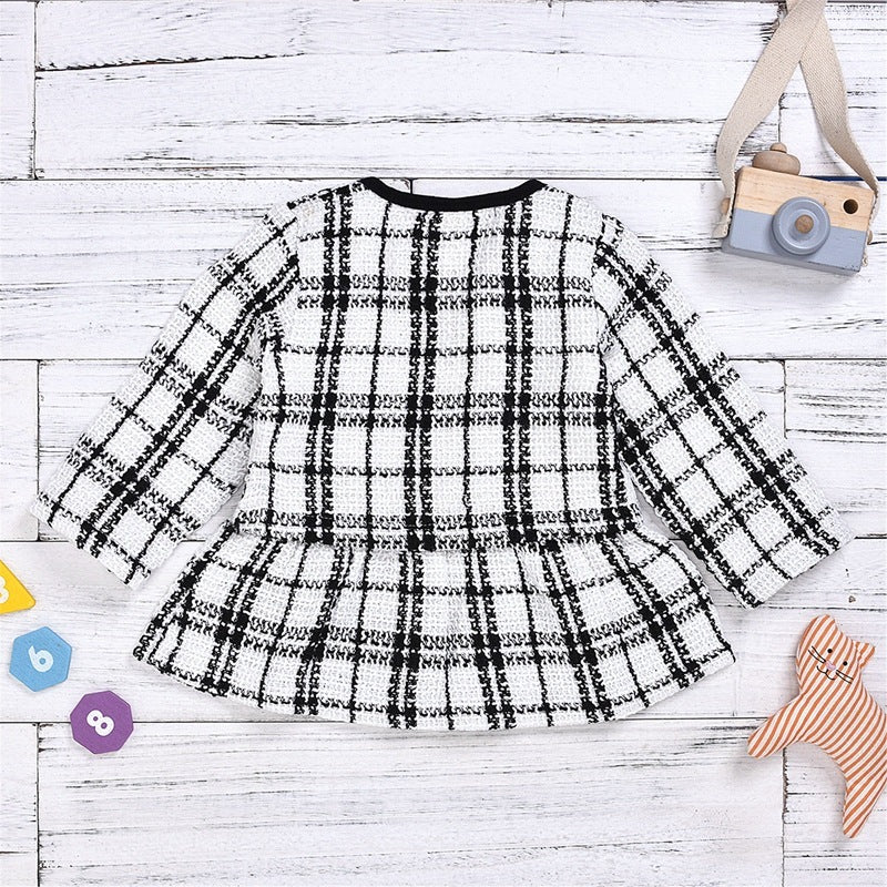 Conjunto infantil de duas peças – vestido longo estilo equeno incenso