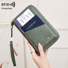 Carteira de Tiracolo RFID com Fecho Duplo
