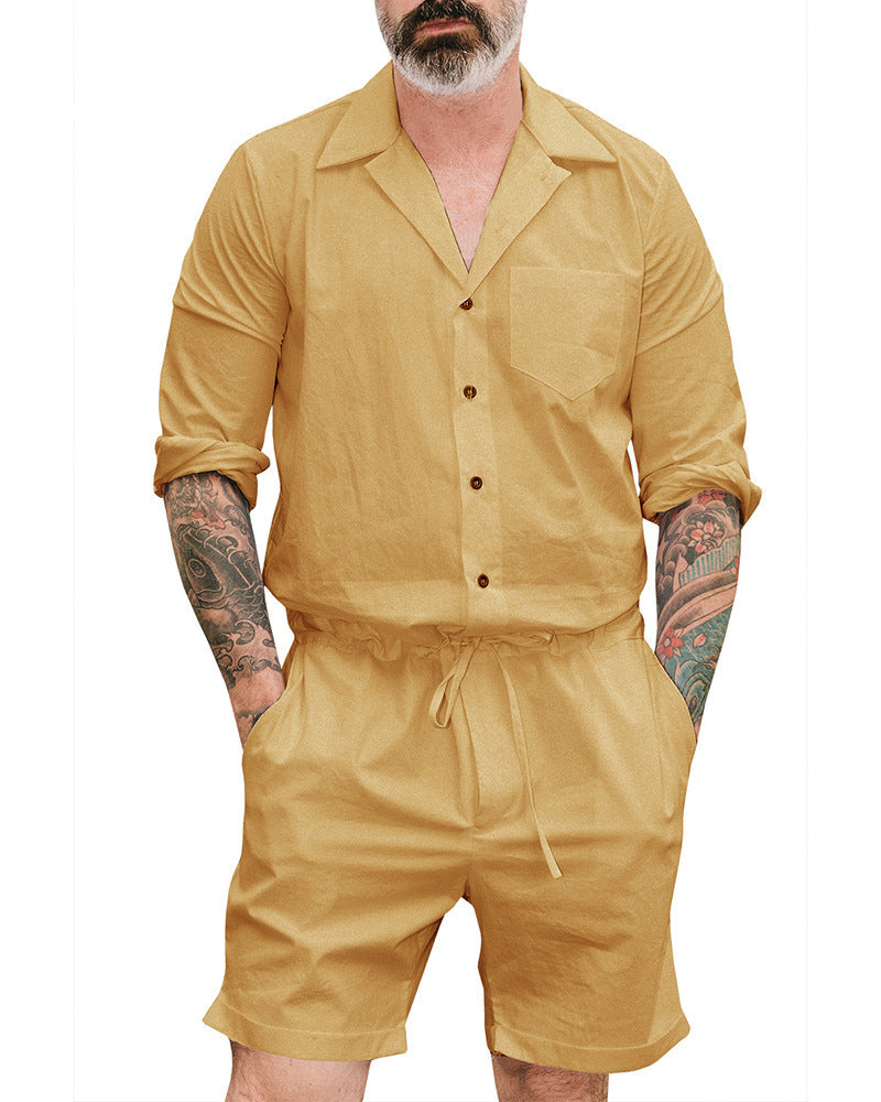 Macacão Masculino Casual Fashion – Estilo com Conforto