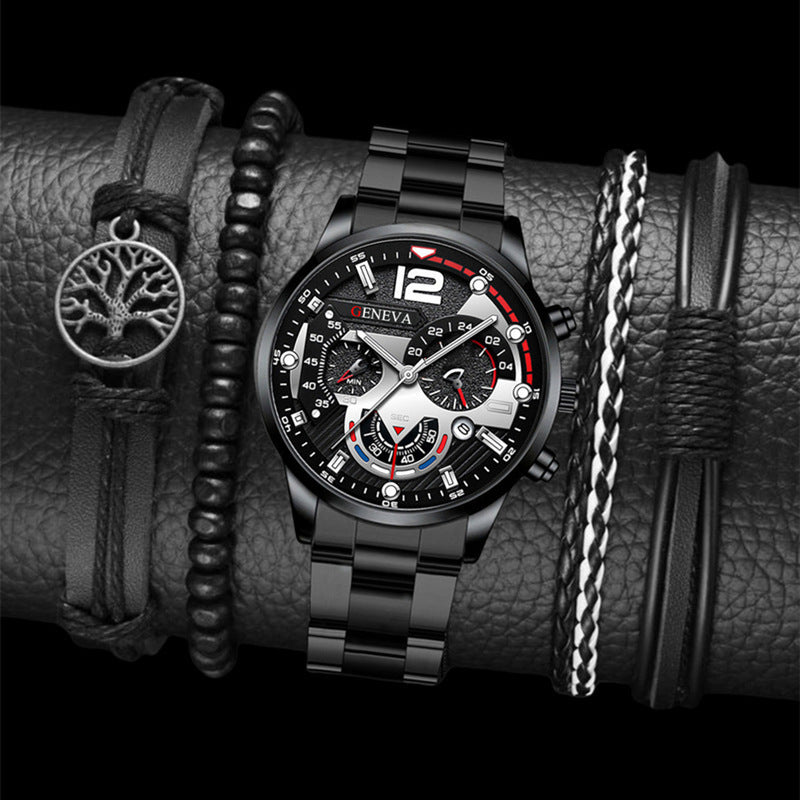 Conjunto Masculino Relógio & Pulseira – 2 peças