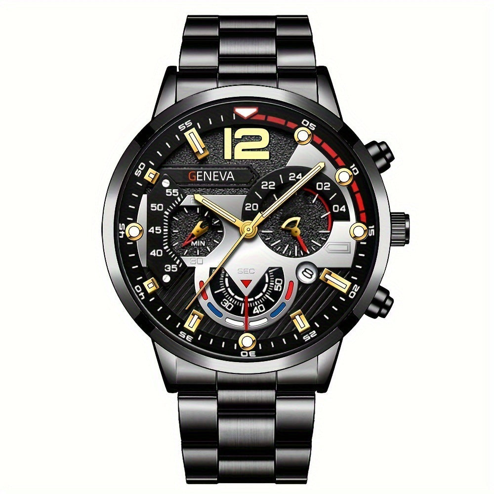 Conjunto Masculino Relógio & Pulseira – 2 peças
