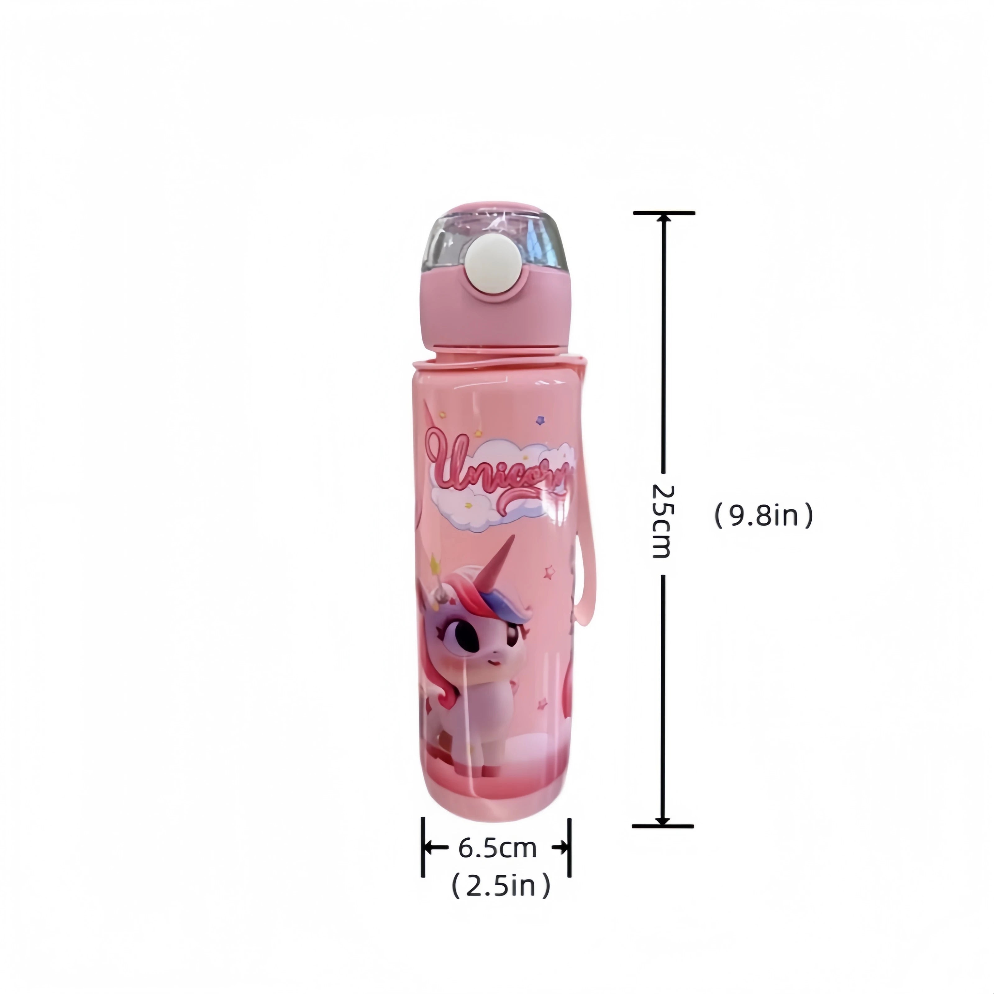 Garrafa Cartoon 700ml – Resistente, Sem BPA, Perfeita para Aventuras