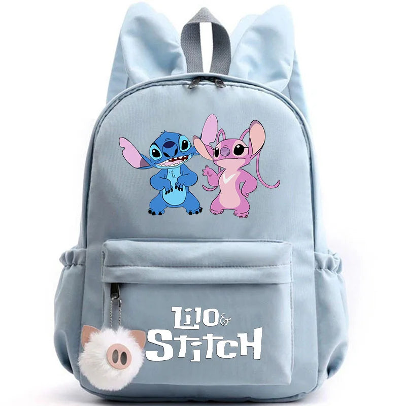 Mochila Lilo Stitch para Adolescentes e Estudantes
