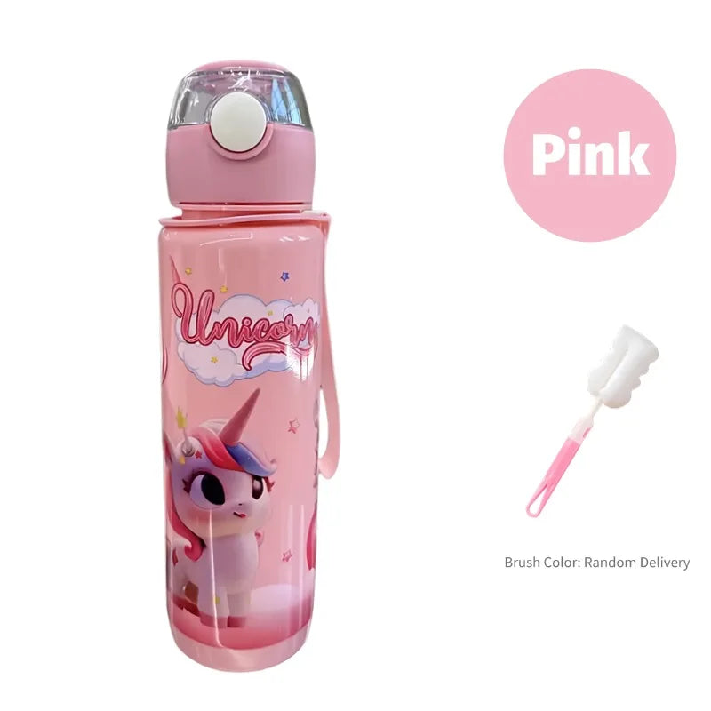 Garrafa Cartoon 700ml – Resistente, Sem BPA, Perfeita para Aventuras