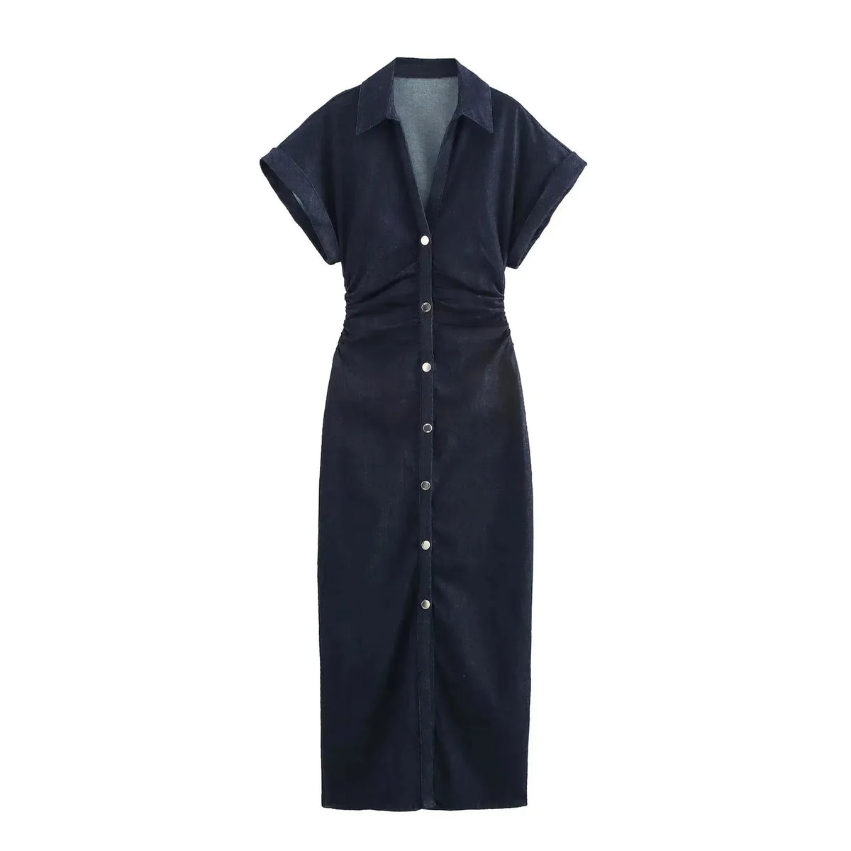 Vestido Midi Jeans Feminino TRAF