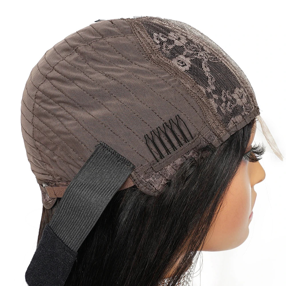 Peruca Brasileira KissHair 2x6 250% Densidade – Cabelo Humano Liso