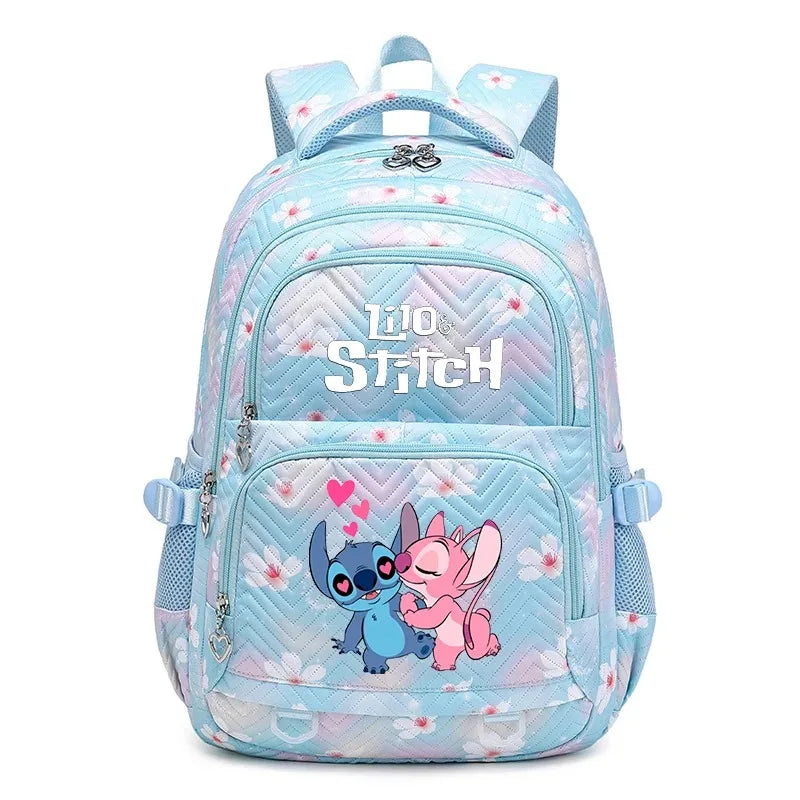 Mochila Escolar Lilo Stitch com Bolsa de Lanche