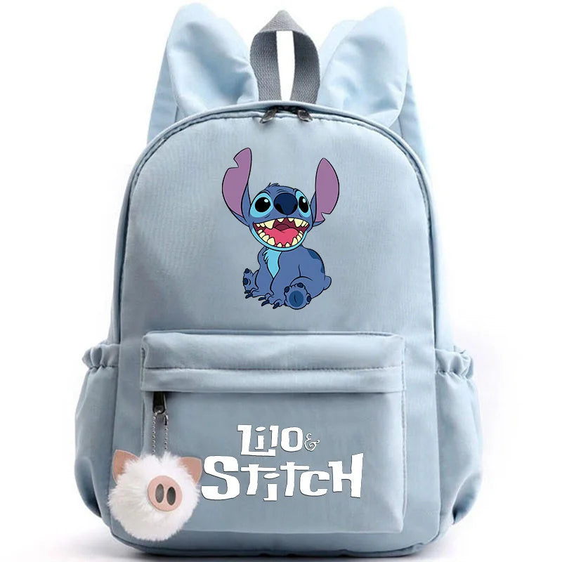 Mochila Lilo Stitch para Adolescentes e Estudantes