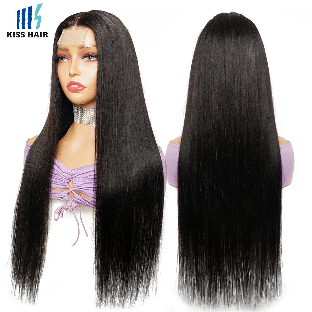 Peruca Brasileira KissHair 2x6 250% Densidade – Cabelo Humano Liso