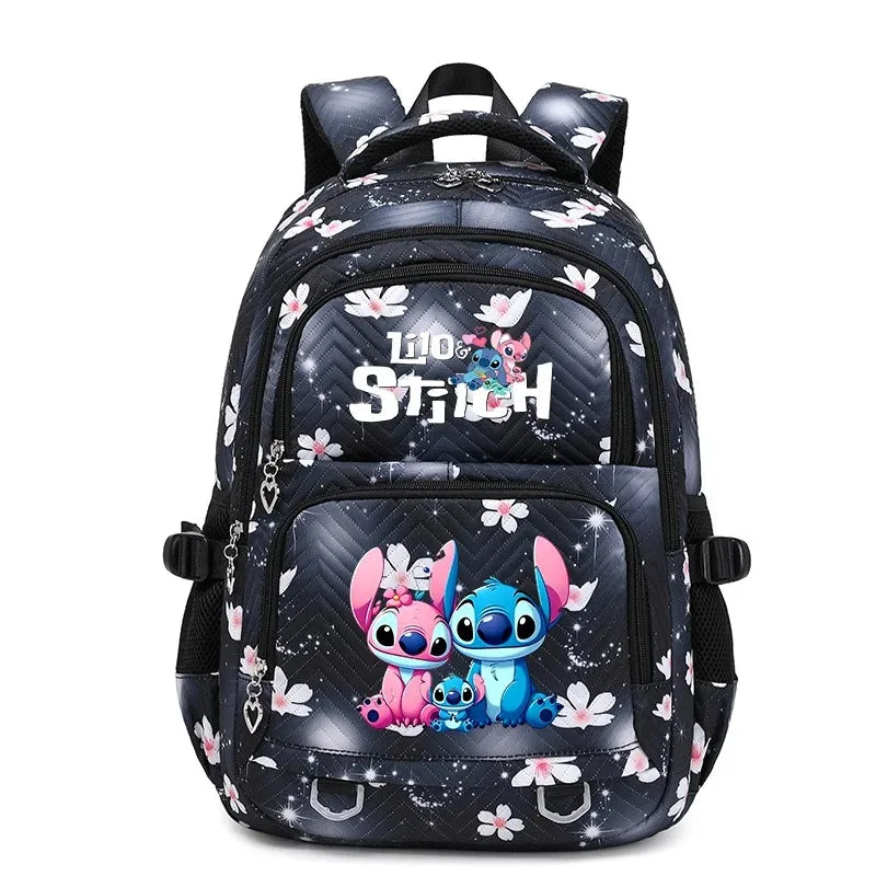 Mochila Escolar Lilo Stitch com Bolsa de Lanche