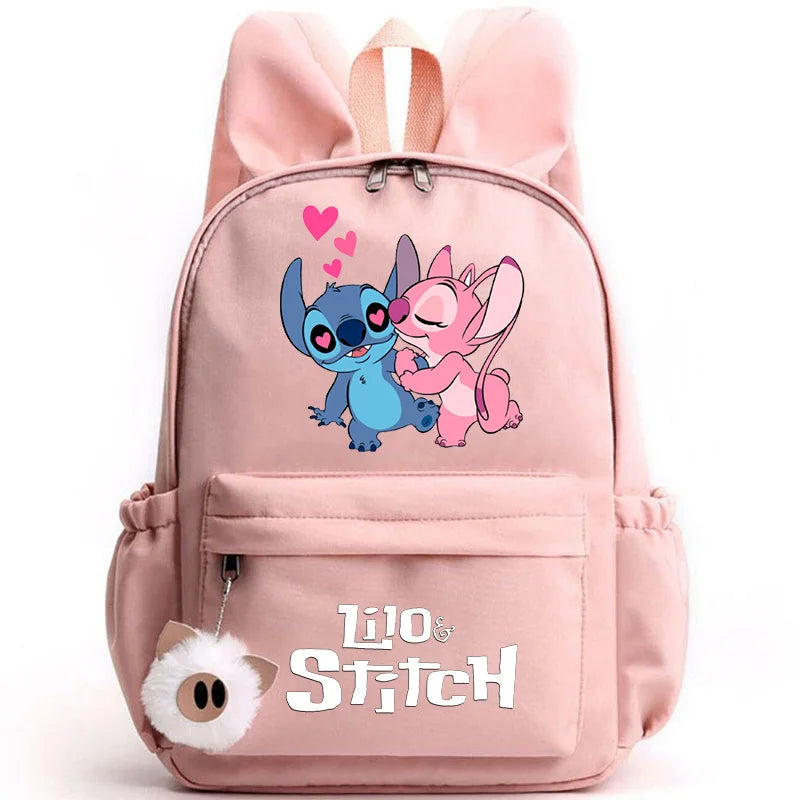 Mochila Lilo Stitch para Adolescentes e Estudantes