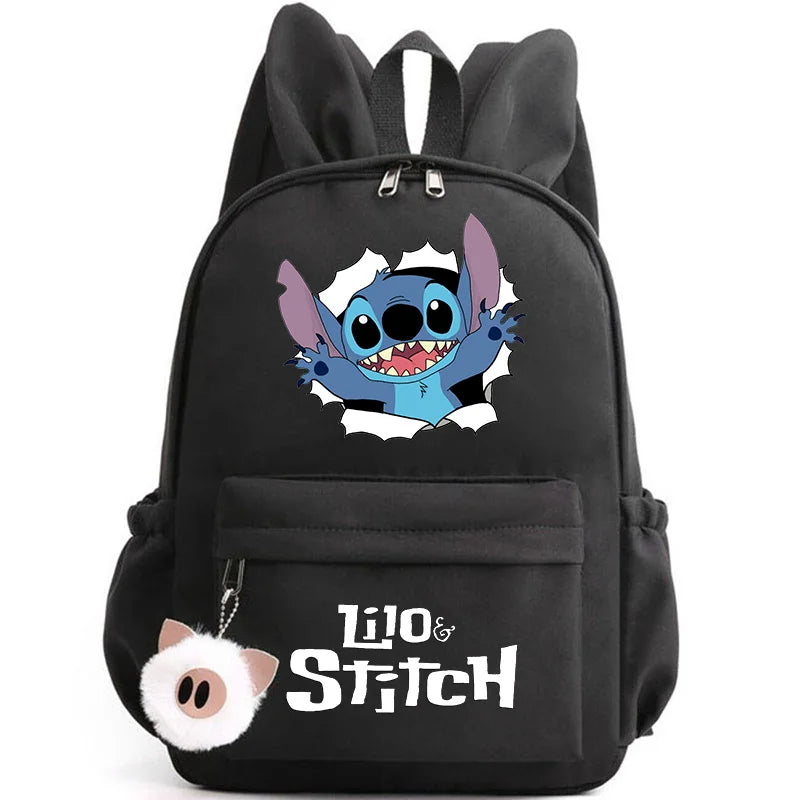 Mochila Lilo Stitch para Adolescentes e Estudantes