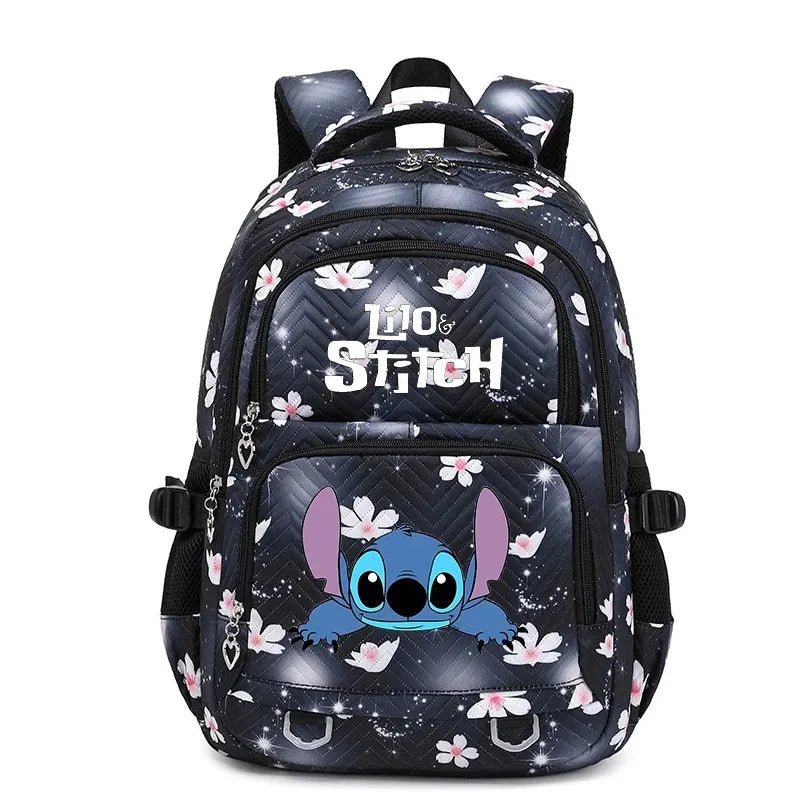 Mochila Escolar Lilo Stitch com Bolsa de Lanche