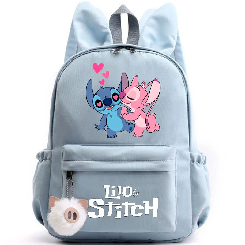 Mochila Lilo Stitch para Adolescentes e Estudantes