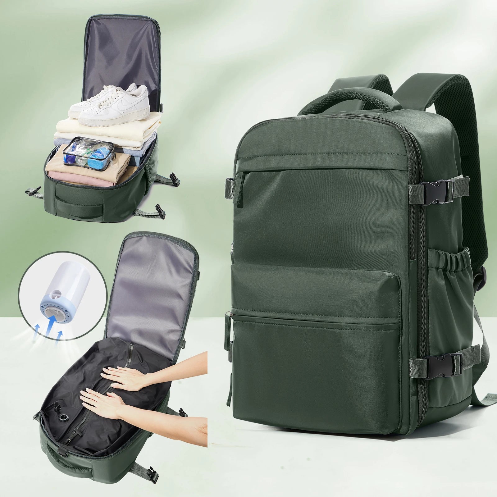 Mochila Expansível para Laptop e Viagem