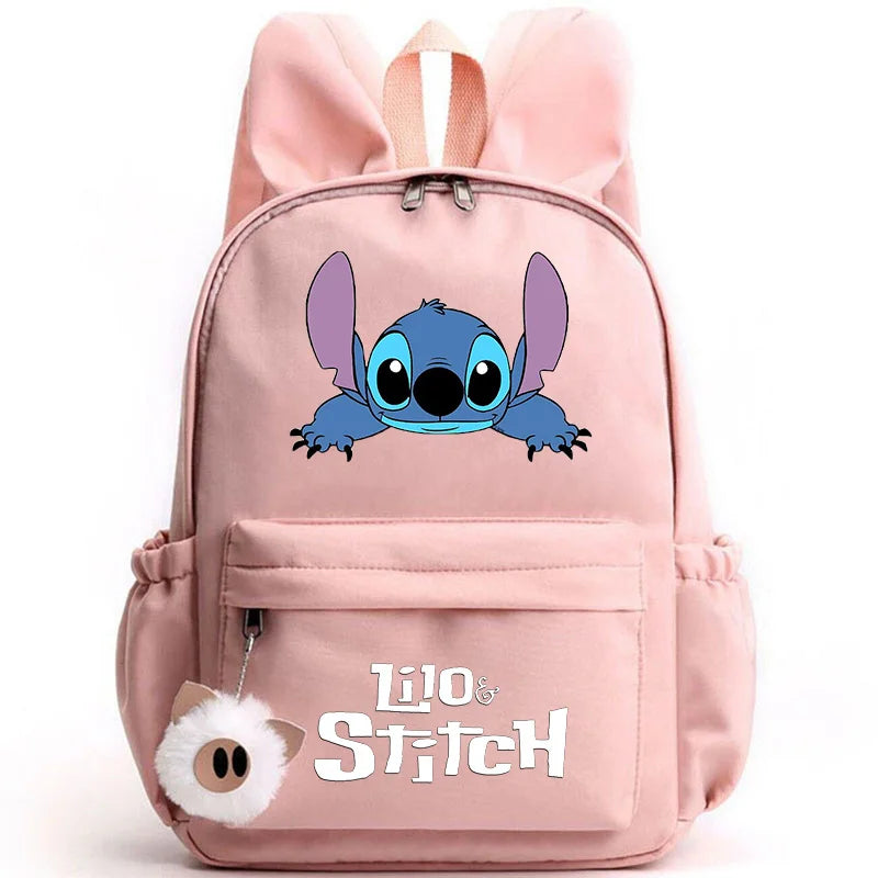 Mochila Lilo Stitch para Adolescentes e Estudantes
