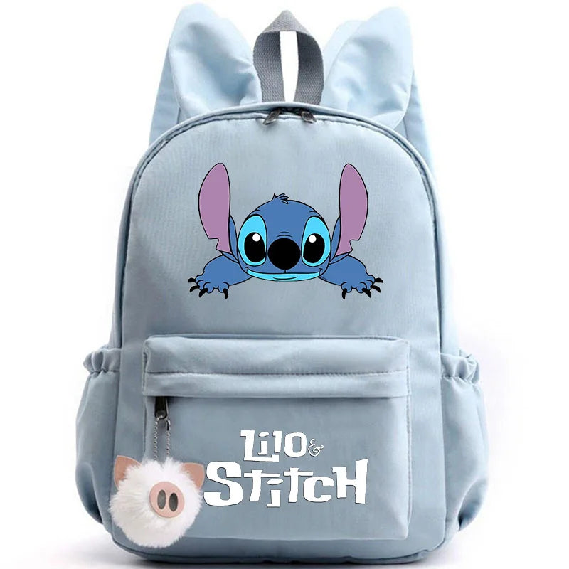 Mochila Lilo Stitch para Adolescentes e Estudantes