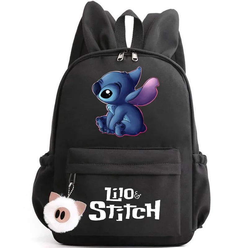 Mochila Lilo Stitch para Adolescentes e Estudantes