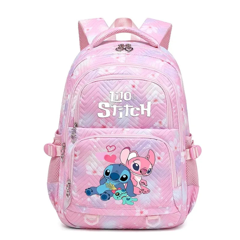 Mochila Escolar Lilo Stitch com Bolsa de Lanche