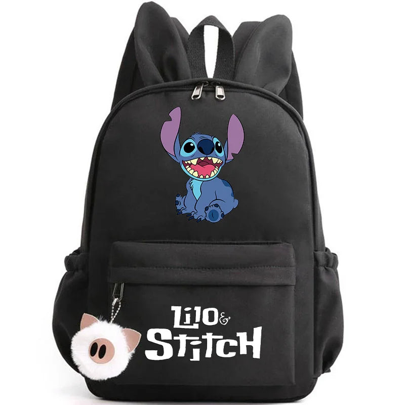 Mochila Lilo Stitch para Adolescentes e Estudantes