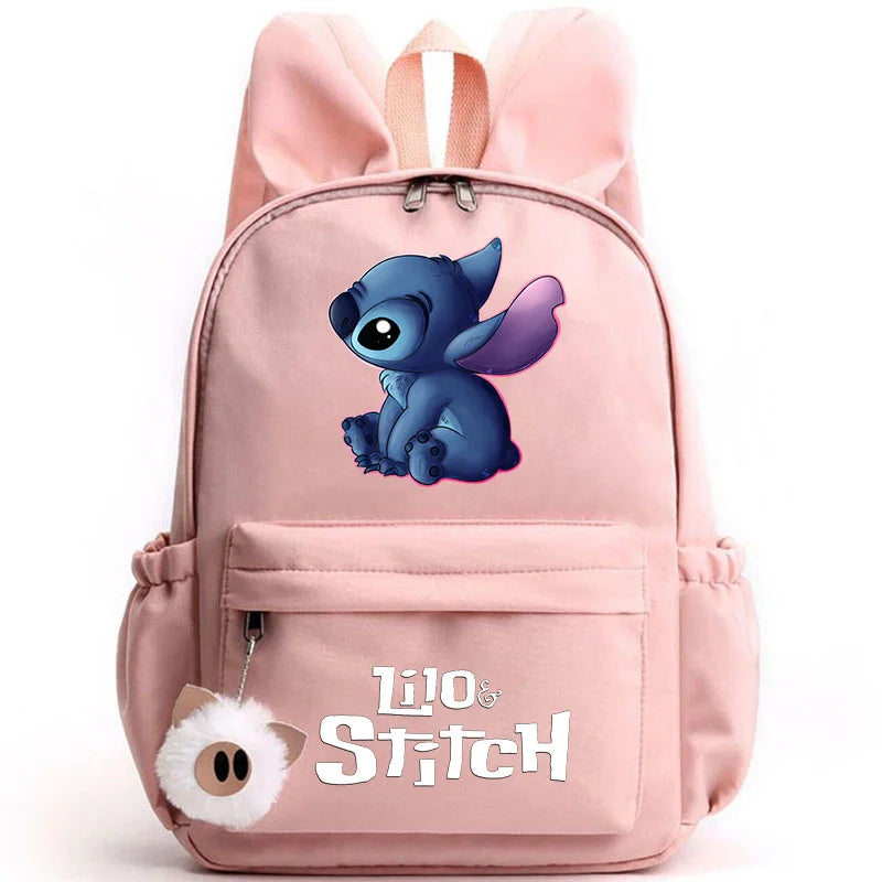 Mochila Lilo Stitch para Adolescentes e Estudantes