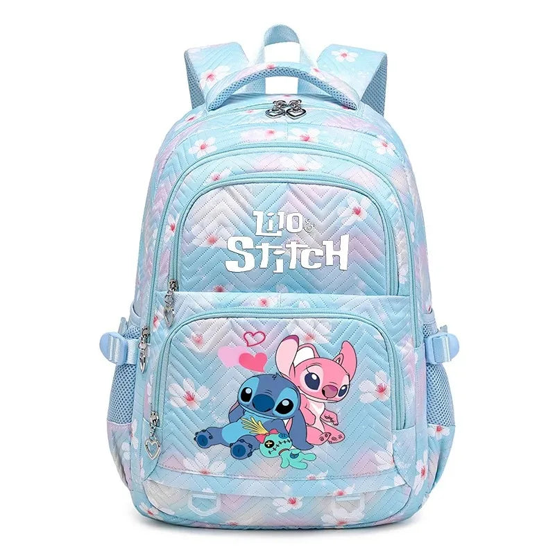 Mochila Escolar Lilo Stitch com Bolsa de Lanche