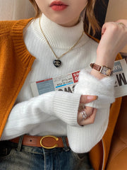 Pull Gola Alta Mulher – Malha Térmica com Forro de Veludo