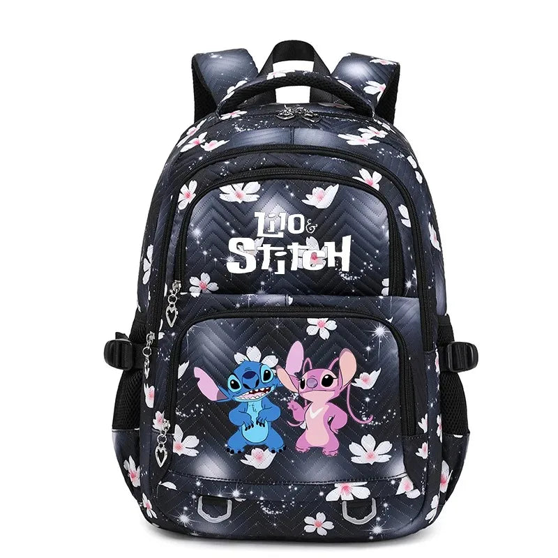Mochila Escolar Lilo Stitch com Bolsa de Lanche