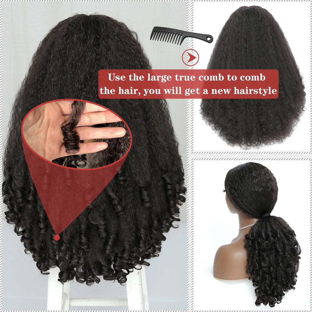 Peruca Afro Volume Natural com Molas X-TRESS