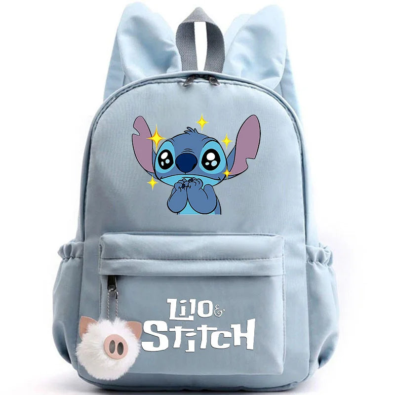 Mochila Lilo Stitch para Adolescentes e Estudantes