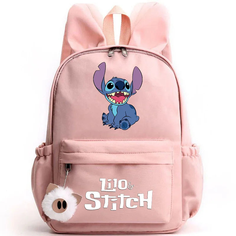 Mochila Lilo Stitch para Adolescentes e Estudantes
