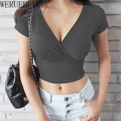 Top Cropped Corset Preto Y2K