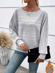Sweater Mulher Outono/Inverno – Pull Oversize Cor Lisa