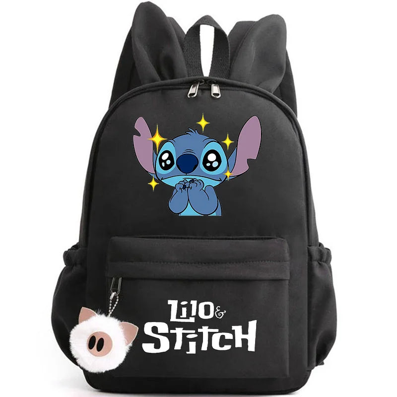 Mochila Lilo Stitch para Adolescentes e Estudantes