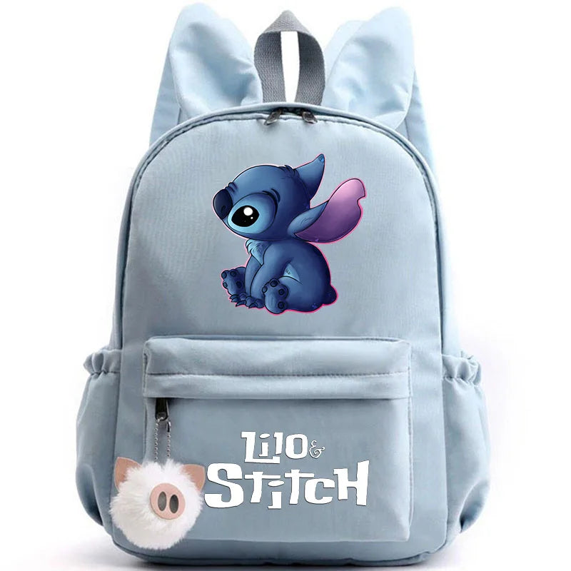 Mochila Lilo Stitch para Adolescentes e Estudantes