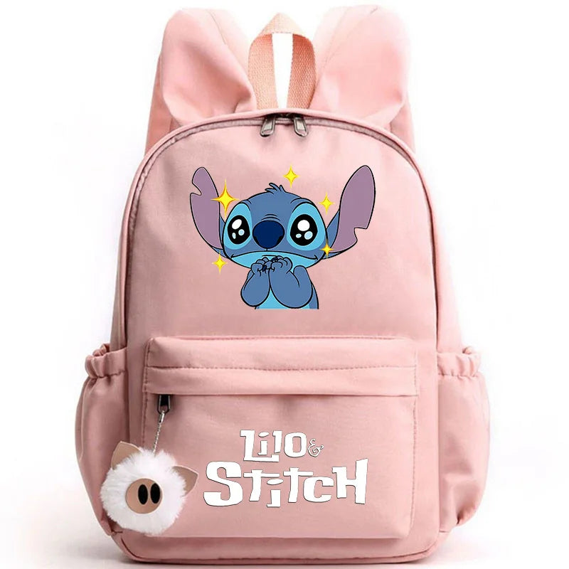 Mochila Lilo Stitch para Adolescentes e Estudantes