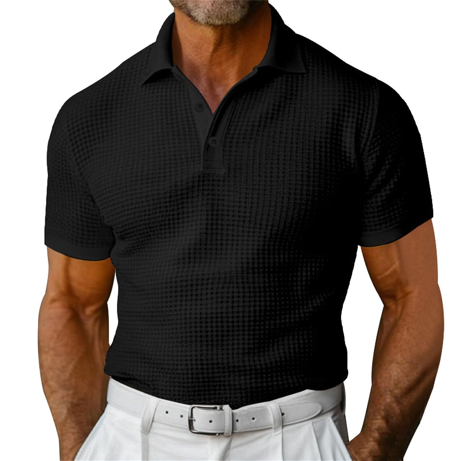Camisa Polo Masculina – Malha Waffle, Verão