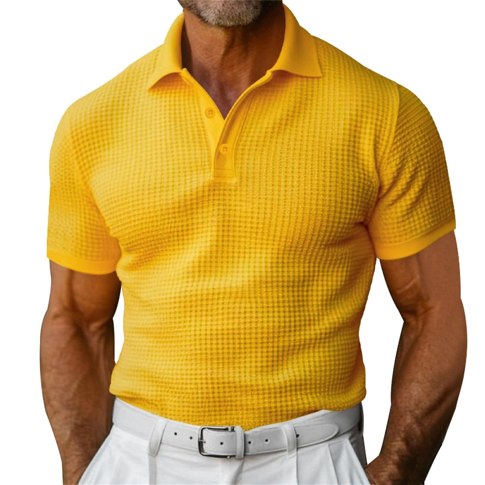 Camisa Polo Masculina – Malha Waffle, Verão