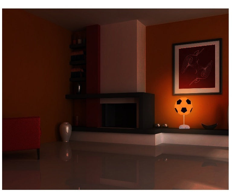 Candeeiro de Mesa Futebol DIY – Luz Noturna Colorida